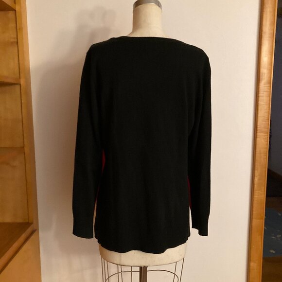 JM Collection Two-Tone Sweater - Picture 8 of 8